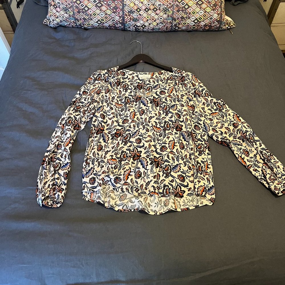 Velvet by Graham and Spencer patterned tunic, size S